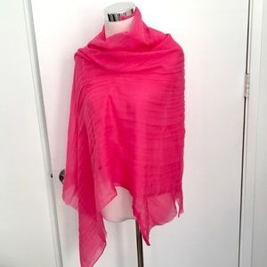 Brand new Lanvin X H&M pink wool scarf wraps shawl